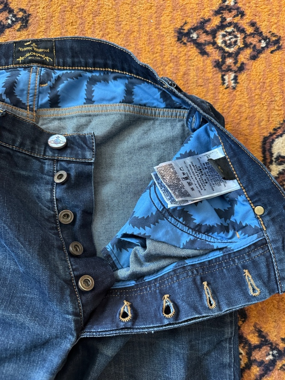 Vivienne Westwood Men's Indigo Straight Jeans - Picture 7 of 9